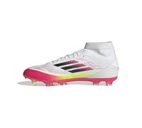 adidas Mens F50 League Mid Firm Ground Football Boot -white, White, Size 10, Men White