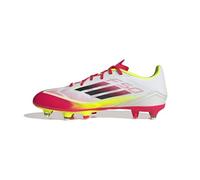 adidas Unisex F50 League Football Boots Soft Ground, Cloud White/Core Black/Solar Yellow, 8.5 UK