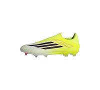 adidas Unisex F50 League Laceless Firm Ground/Multi Ground Football Boots, Team Solar Yellow 2/core Black/Lucid red, 13 UK