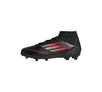 adidas Unisex F50 League MID Football Boots FG/MG Kids Sneaker, core Black/Iron met./Lucid red, 3 UK