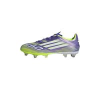 adidas Unisex F50 League Soft Ground Football Boots, Purple Rush/Cloud White/Lucid Lemon, 7.5 UK