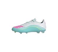 adidas Unisex F50 Messi League Firm Ground/Multi Ground Football Boots, FTWR White/Lucid Pink/Flash Aqua, 7.5 UK
