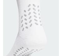 adidas Unisex Football GRIP Printed Cushioned Crew Performance Socks, White/Black, 10.5-12.5