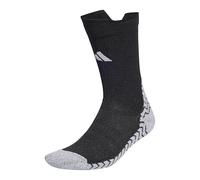 adidas Unisex GRIP Knitted Cushioned Crew Performance Socks, black/white, 8.5-10