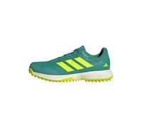 adidas Unisex HOCKEYSTAR Hockey Shoes, Pure Teal/Lucid Lemon/Off White, 10 UK