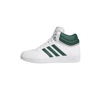 adidas Unisex Hoops 4.0 MID Shoes, FTWR White/Collegiate Green/Grey Two, 13.5 UK
