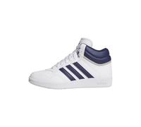 adidas Unisex Hoops 4.0 MID Shoes, FTWR White/Dark Blue/Grey Two, 11.5 UK