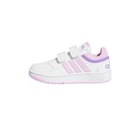 adidas Unisex Hoops Lifestyle Basketball Hook-and-Loop Shoes, Cloud White/Lilac/Violet Fusion, 11.5 UK
