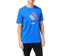 adidas Unisex Italy 3BAR Logo Graphic T-Shirt, Blue, S