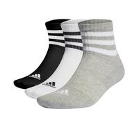 adidas Unisex Kids 3-Stripes Cushioned Sportswear Mid-Cut Socks 3 Pairs