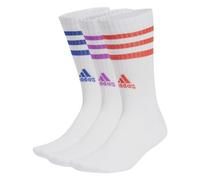 adidas Unisex Kids' 3STRIPES CUSHIONED SPORTSWEAR CREW SOCKS 3 PAIR PACK, 10-11.5