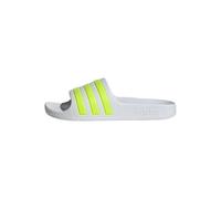 adidas Unisex Kids Adilette Aqua Slides Kids, ftwr white/solar slime/ftwr white, 10 UK Child