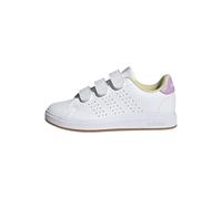 adidas Unisex Kids Advantage Base 2.0 Shoes Children, FTWR White/Bliss Lilac/Clear Pink, 2 UK