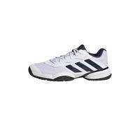 adidas Unisex Kids Barricade Kids Tennis Shoes, Cloud White/Dark Blue/Core Black, 1 UK