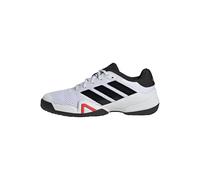 adidas Unisex Kids Barricade Kids Tennis Shoes, FTWR White/core Black/Lucid red, 1 UK
