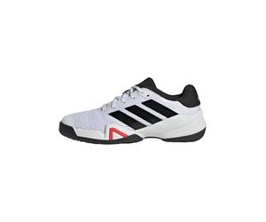 adidas Unisex Kids Barricade Kids Tennis Shoes, FTWR White/core Black/Lucid red, 1 UK