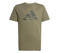 adidas Unisex Kids CAMO Graphic T-Shirt Junior, Olive strata, 7-8 Years