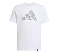 adidas Unisex Kids CAMO Graphic T-Shirt Junior, White/Grey, 7-8 Years