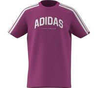 adidas Unisex Kids Codes Collegiate Graphic T-Shirt, semi Lucid Fuchsia, 11-12 Years