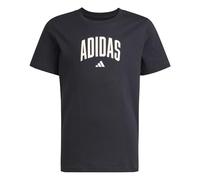 adidas Unisex Kids Collegiate Graphic T-Shirt Junior, Black/Off White, 9-10 Years