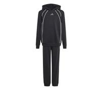 adidas Unisex Kids Color Block Track Suit, black/grey six/white, 5-6 Years