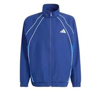 adidas Unisex Kids COLOR BLOCK WOVEN TRACKSUIT, dark blue/team royal blue/glow blue, 9-10 Years