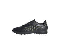 adidas Unisex Kids COPA Pure III League Turf Football Boots Kids, Core Black/DGH Solid Grey/Lucid Lemon, 4.5 UK