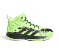 adidas Unisex Kid's Cross Em Up 5 Shoes Wide Basketball, Team Solar Green/core Black/core Black, 1 UK
