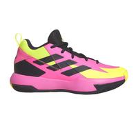 adidas Cross 'Em Up Select Mid Trainers Kids Basketball Shoes, Lucid Pink/Aurora Black/Lucid Lemon, 5 UK