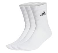 adidas Unisex Kids Cushioned Crew Socks 3 Pairs Socks, White / Black, 4-5 Years