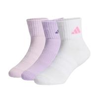 adidas Unisex Kids CUSHIONED SPORTSWEAR ANKLE SOCKS 3 PAIR PACK, powder plum/white/ice lavender, 4-5 Years
