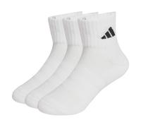 adidas Unisex Kids CUSHIONED SPORTSWEAR ANKLE SOCKS 3 PAIR PACK, white/white/black, 4-5 Years