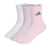 adidas Unisex Kids CUSHIONED SPORTSWEAR CREW SOCKS 3 PAIR PACK, clear pink/white/ice lavender, 2-3 Years