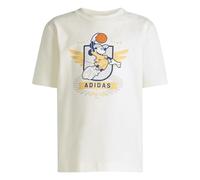 adidas Unisex Kids DISNEY MICKEY MOUSE T-SHIRT SET, off white/Pure Orange, 6-7 Years