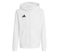 adidas Unisex Kids Entrada26 Full Zip Hoodie Kids, white/black, 11-12 Years