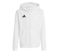 adidas Unisex Kids Entrada26 Full Zip Hoodie Kids Sweatshirt, white/black, 9-10 Years