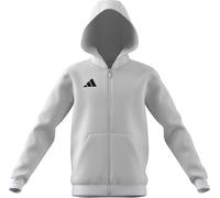 adidas Unisex Kids Entrada26 Full Zip Hoodie Kids, white/black, 9-10 Years