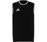 adidas Unisex Kids Entrada26 Sleeveless Jersey Kids, Black/White, 11-12 Years