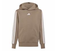 adidas Unisex Kids Essentials 3 Stripes Hoodie Sweatshirt, Khaki Six/white, 15-16 Years