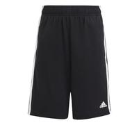 adidas Unisex Kids Essentials 3-Stripes Knit Shorts, Black/White, 11-12 Years