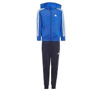 adidas Unisex Kids Essentials 3-Stripes Shiny Track Suit, Semi Lucid Blue/White, 4-5 Years