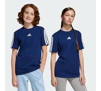 adidas Unisex Kids Essentials 3 Stripes T-Shirt, Dark Blue/White, 7-8 Years