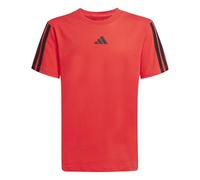 adidas Unisex Kids Essentials 3 Stripes T-Shirt, Pure Ruby/Black, 11-12 Years