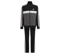 adidas Unisex Kids Essentials 3-Stripes Tiberio Track Suit, Black/Grey Five/Grey One/White, 11-12 Years