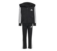 adidas 3 Stripe Poly Tracksuit 3-4 Years Black