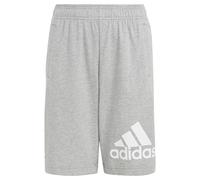 adidas Unisex Kids Essentials Big Logo Cotton Shorts, Medium Grey Heather/White, 13-14 Years