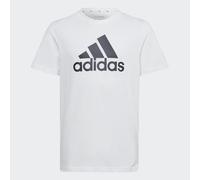 adidas Unisex Kids Essentials Big Logo Cotton Tee, White / Black, 9-10 Years