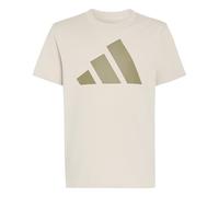 adidas Unisex Kids Essentials Big Logo Shirt, Crystal Linen/Khaki Six, 9-10 Years