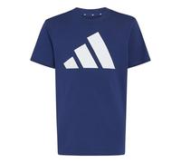 adidas Unisex Kids Essentials Big Logo Shirt, Dark Blue/White, 9-10 Years