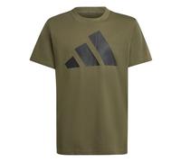 adidas Unisex Kids Essentials Big Logo T-Shirt, Olive strata/Black, 9-10 Years